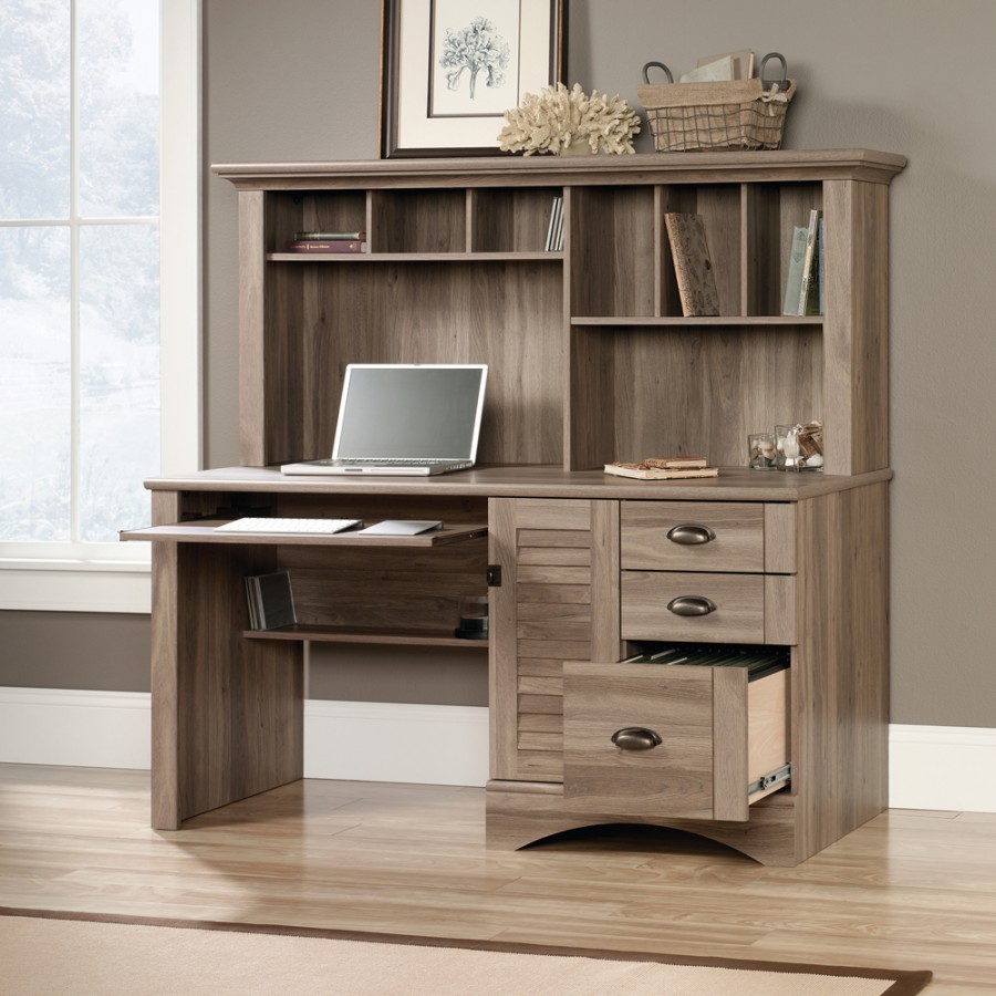 Louvre Hutch Home Office Desk With Storage